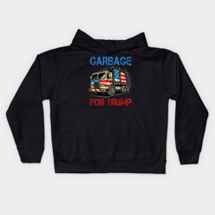 Garbage For Trump Vintage Kids Hoodie