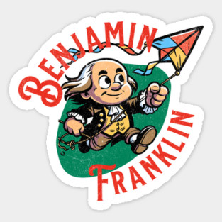 American History Cartoon Benjamin Franklin US History Magnet