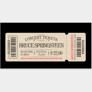 Bruce Springsteen - Concert Tickets Posters and Art