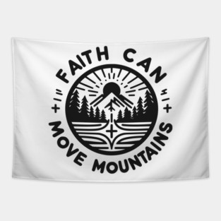 Faith Can Move Mountains Tapestry