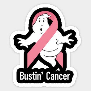 Bustin' Cancer (Pink) Sticker
