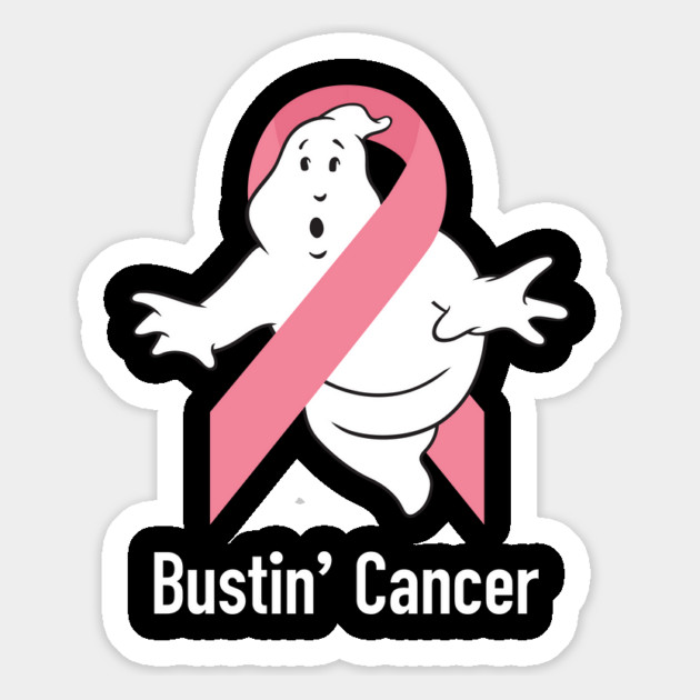 Bustin' Cancer (Pink) Magnet by Ecto Girl