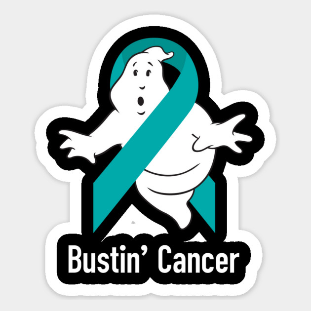Bustin' Cancer (Teal) Magnet by Ecto Girl