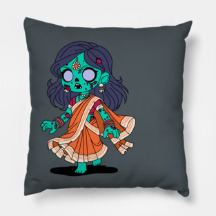 Cute Indian Zombie Pillow