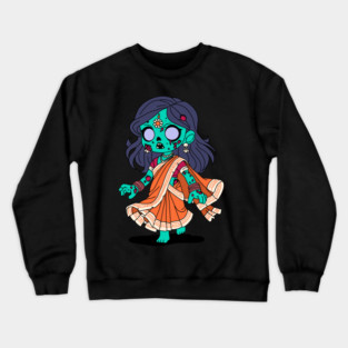 Cute Indian Zombie Crewneck Sweatshirt