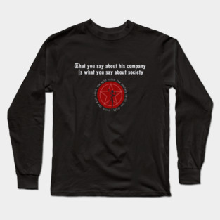 Tom Sawyer Rush Lyric Long Sleeve T-Shirt