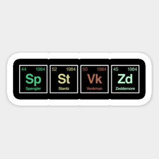 Real Ghostbuster Elements Magnet