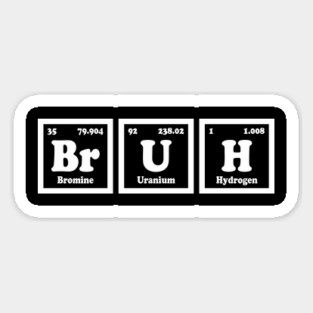 Bruh - Funny Science Periodic Table Elements Magnet