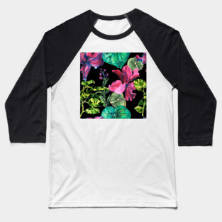 Seamless tropical flower Baseball T-Shirt