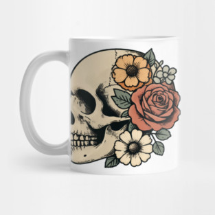 skull romantic Mug