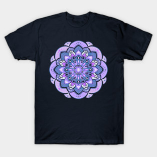 Lavender dahlia mandala T-Shirt