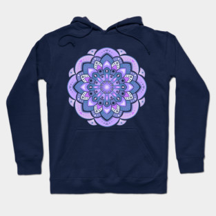Lavender dahlia mandala Hoodie