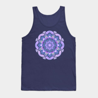 Lavender dahlia mandala Tank Top