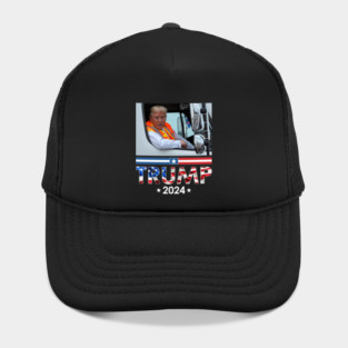 Donald Trump In Garbage Truck Team Garbage For Trump 2024 Hat
