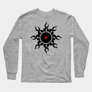 Vinyl Record Tribal Design Long Sleeve T-Shirt