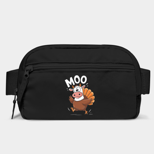 Funny Turkey Cow Moo Thanksgiving Humor by Anticorporati