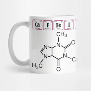 Caffeine Molecule Nerd Geek Coffee Lover Mug