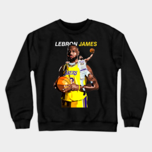 Lebron James LA Lakers Vector Art Crewneck Sweatshirt