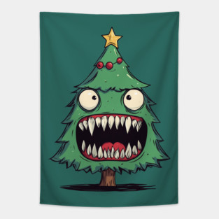 The Nightmare Before Christmas Tree Tapestry