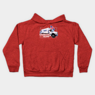 Garbage For Trump 2024 Kids Hoodie