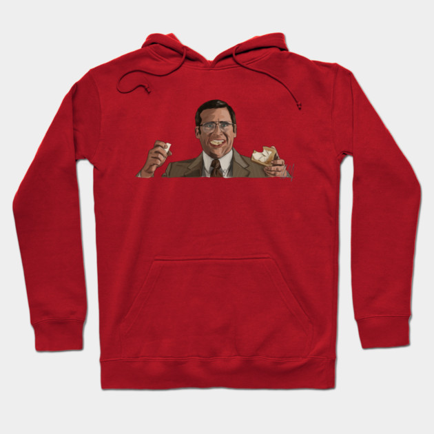 Anchorman 2: Brick of Butter Hoodie by 51Deesigns