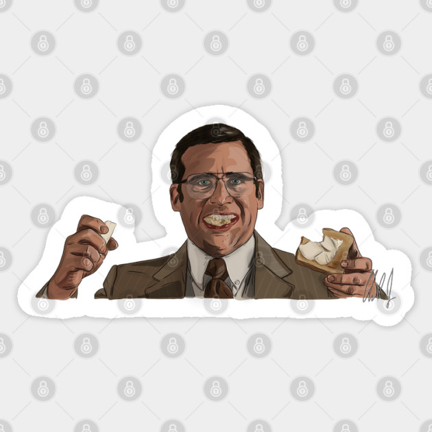 Anchorman 2: Brick of Butter Sticker by 51Deesigns