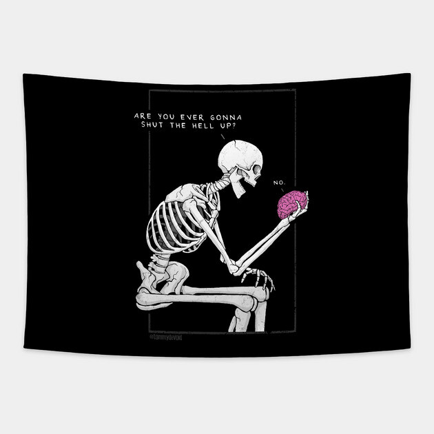 Overthink Forever. Tapestry by Tommy Devoid