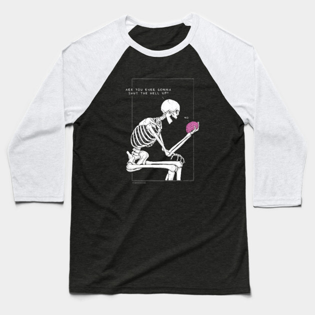Overthink Forever. Baseball T-Shirt by Tommy Devoid