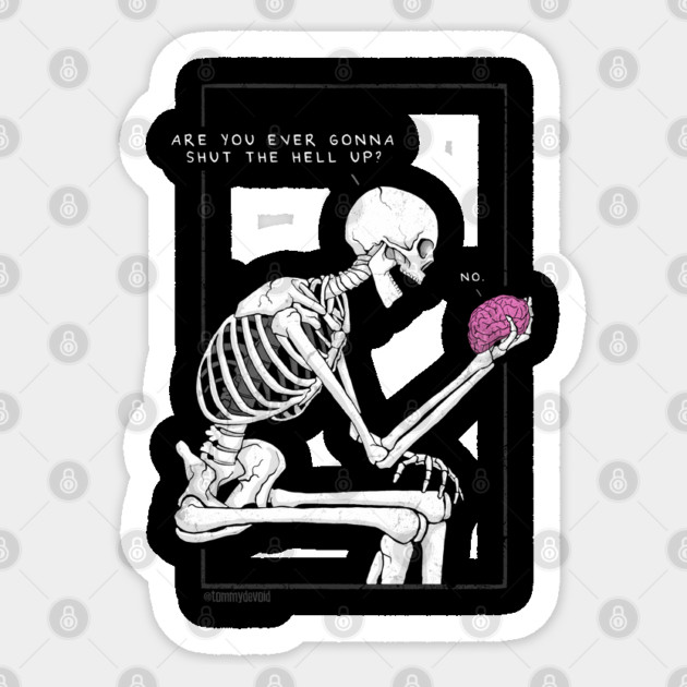 Overthink Forever. Sticker by Tommy Devoid