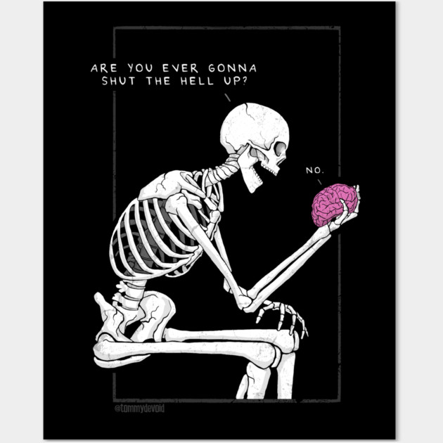 Overthink Forever. Wall Art by Tommy Devoid