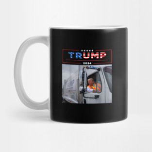 Trump-rides-in-garbage-truck Mug