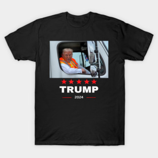 Trump-rides-in-garbage-truck T-Shirt