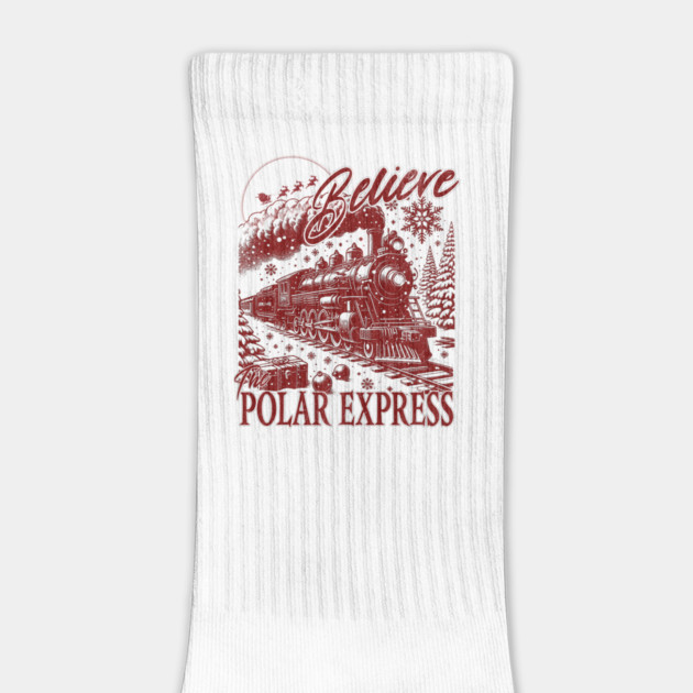 The Distressed Christmas Express Train and Christmas scene - Believe by Joaddo