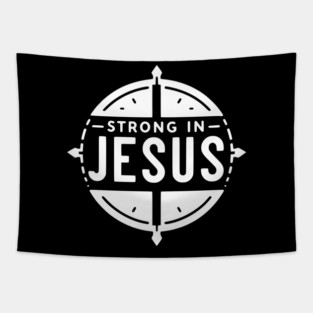 Strong in Jesus Tapestry