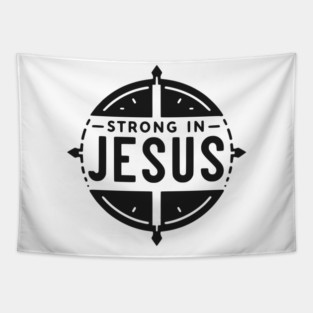 Strong in Jesus Tapestry