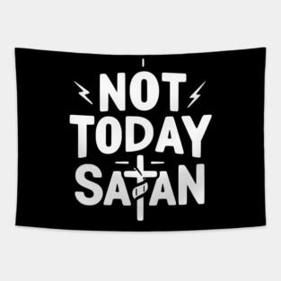 Not Today Satan Tapestry