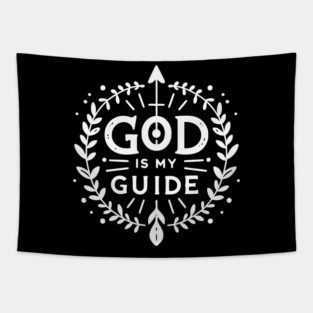 God is My Guide Tapestry