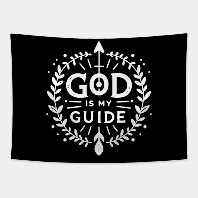 God is My Guide Tapestry by Frank Ring