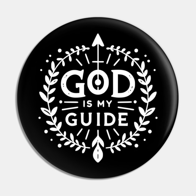 God is My Guide Pin by Frank Ring