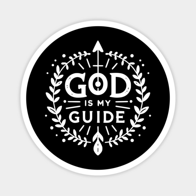 God is My Guide Magnet by Frank Ring