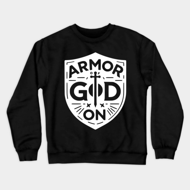 Armor of God On Crewneck Sweatshirt by Frank Ring