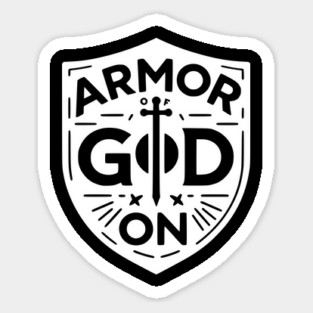 Armor of God On Sticker