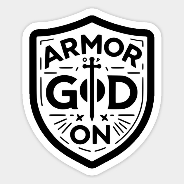 Armor of God On Sticker by Frank Ring