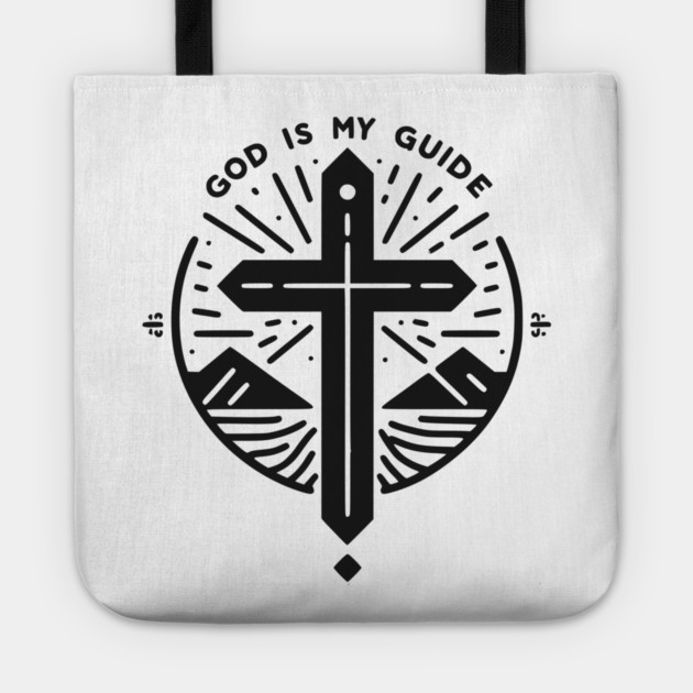 God is My Guide Tote by Frank Ring