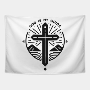 God is My Guide Tapestry