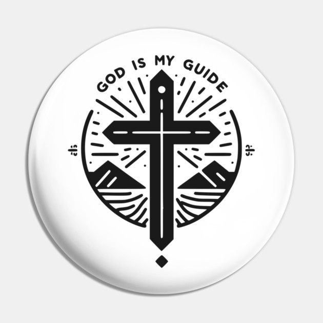 God is My Guide Pin by Frank Ring