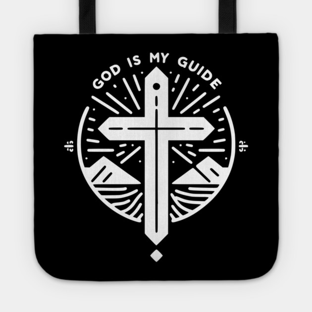 God is My Guide Tote by Frank Ring