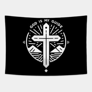 God is My Guide Tapestry