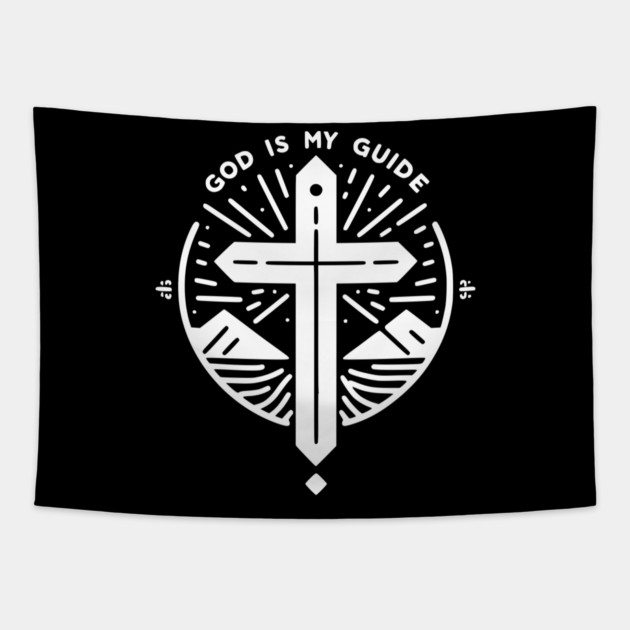 God is My Guide Tapestry by Frank Ring
