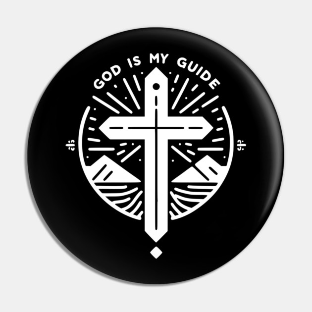 God is My Guide Pin by Frank Ring